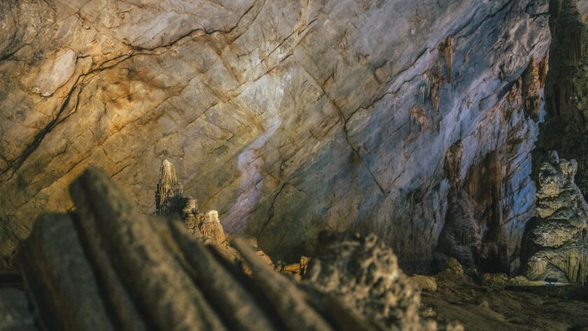 Inside the cave